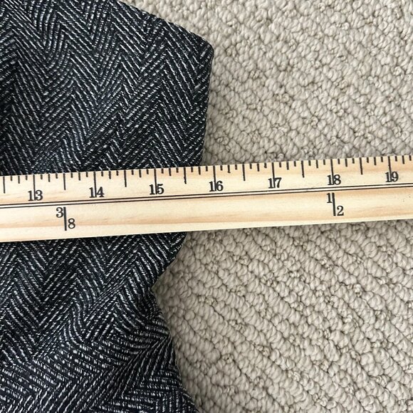 ASOS Tweed Check Bandeau A-Line Mini Dress Black/White SZ6 Cocktail Party - Picture 7 of 8